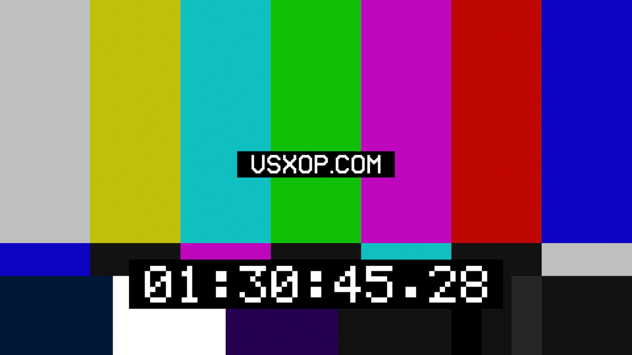 VXP001 SMPTE Color Bars