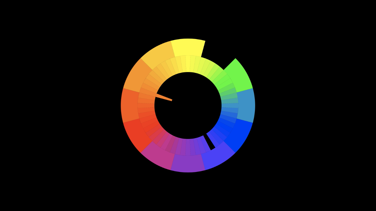 VXP102 Color Circle Clock